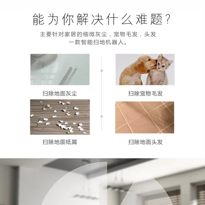 Robot inteligente de barrido manual – Escoba perezosa para el hogar, limpiador inalámbrico, aspiradora sin esfuerzo, aparato de limpieza doméstico